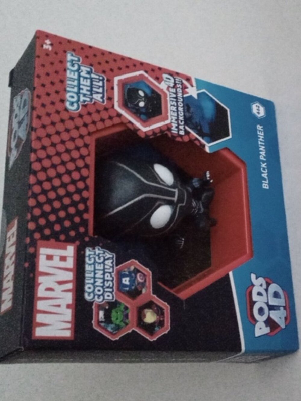 Black Panther 4D Pod Action Figure — Marvel New in Sealed Box